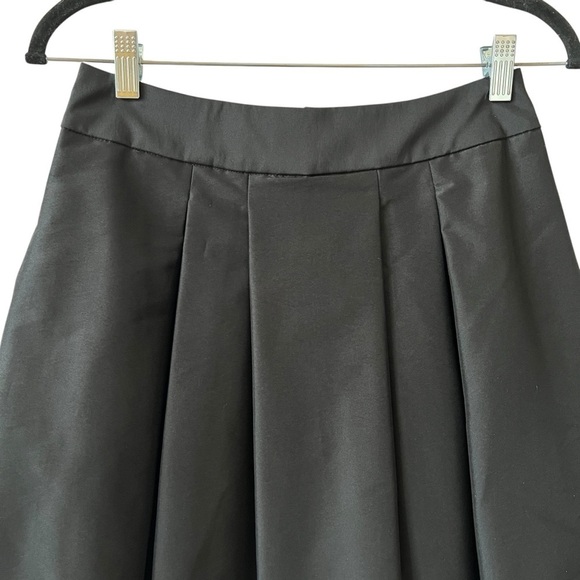 SOLD WHBM WHITE HOUSE BLACK MARKET PLEATED SKIRT 2 BACK ZIP PREPPY DK ACADEMIA - Picture 3 of 11